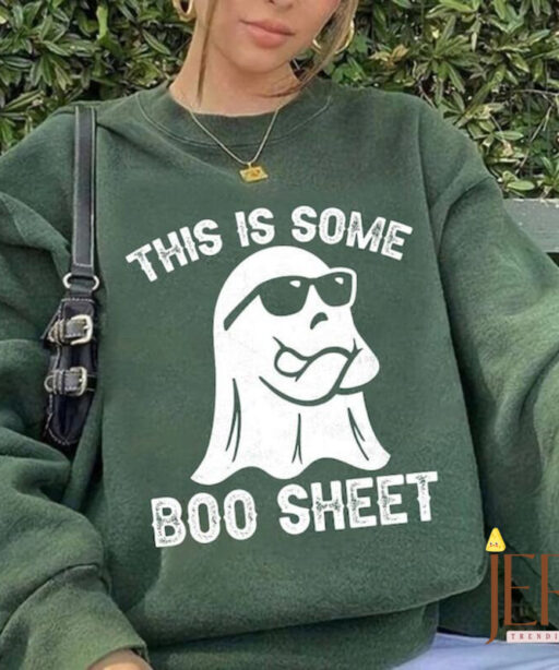 Funny This Is Some Boo Sheet Ghost Sweatshirt, Cute Ghost Sweatshirt, Boo Ghost Sweatshirt, Funny Halloween Shirt, Spooky Season Sweatshirt