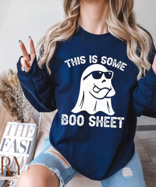 Funny This Is Some Boo Sheet Ghost Sweatshirt, Cute Ghost Sweatshirt, Boo Ghost Sweatshirt, Funny Halloween Shirt, Spooky Season Sweatshirt