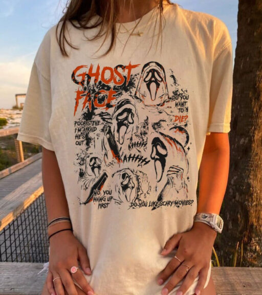 Ghoshface Shirt, Scary Movie, Horror Movie Killers, Halloween Horror, Horror Movies Characters, scream horrore, scream crewneck, 90s movie