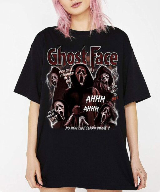 Ghost Face Halloween Shirt, Ghostface Shirts, Scream Halloween Shirt, Halloween Shirt, Horror Movie Tee, Halloween Party, Scary Movie Shirt