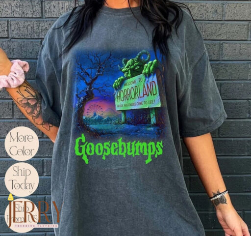 Goosebump Vintage Shirt, 90s Halloween Shirt, Halloween Shirt, Horror Halloween Movie, Goosebumps Horrorland Comfort T-Shirt