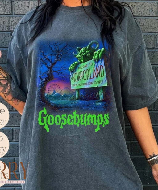 Goosebump Vintage Shirt, 90s Halloween Shirt, Halloween Shirt, Horror Halloween Movie, Goosebumps Horrorland Comfort T-Shirt