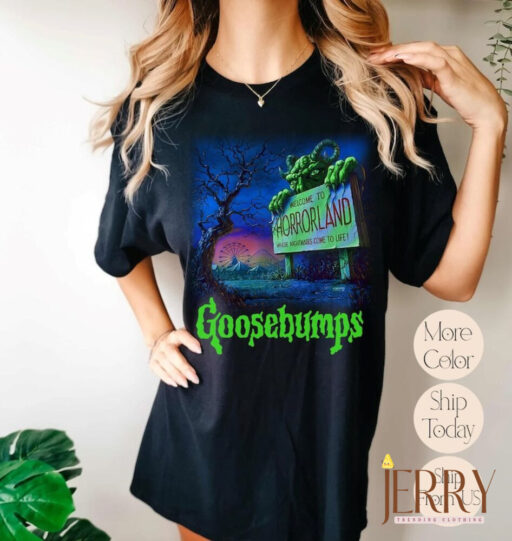 Goosebump Vintage Shirt, 90s Halloween Shirt, Halloween Shirt, Horror Halloween Movie, Goosebumps Horrorland Comfort T-Shirt