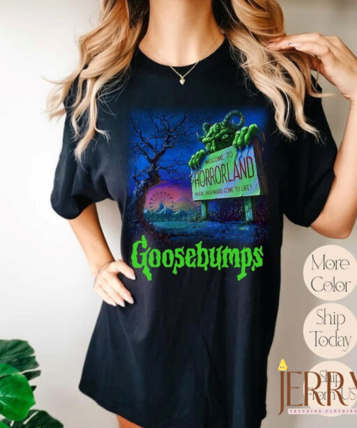 Goosebump Vintage Shirt, 90s Halloween Shirt, Halloween Shirt, Horror Halloween Movie, Goosebumps Horrorland Comfort T-Shirt