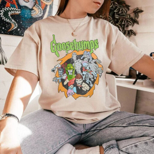 Goosebumps Horror Movie shirt, Goosebumps 90s Vintage Zombie, vintage goosebumps, Goosebumps Horrorland Shirt, silly goose, disney zombies
