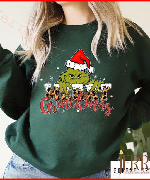 Grinch Face Merry Christmas Shirt, Grinch Santa Shirt, Grinch Face Shirt, Fall Shirt, Christmas Shirt, Holiday Season Shirt, Grinchmas shirt