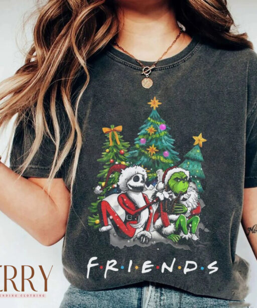 Grinch christmas shirt, Merry Grinchmas sweetshirt, Grinch and FRIENDS Jack xmas, Grinc santa, christmas trees, christmas movie, grinc face