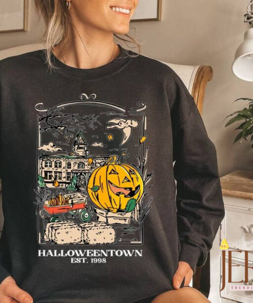 HalloweenTown 1998 Sweatshirt, Disney Halloween Sweatshirt, 2022 Halloween Party Sweatshirt, Halloween Town Fall Hoodie, Pumpkin Sweatshirts