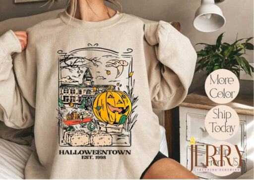 HalloweenTown 1998 Sweatshirt, Disney Halloween Sweatshirt, 2022 Halloween Party Sweatshirt, Halloween Town Fall Hoodie, Pumpkin Sweatshirts