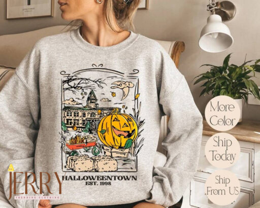 HalloweenTown 1998 Sweatshirt, Disney Halloween Sweatshirt, 2022 Halloween Party Sweatshirt, Halloween Town Fall Hoodie, Pumpkin Sweatshirts