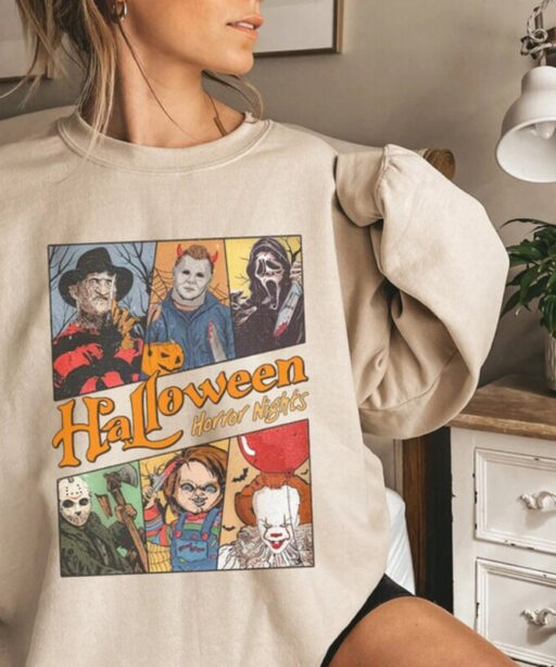 Halloween Character Horror Film shirt, Retro Vintage Halloween, Retro Haunted Mansion shirt, Disneyland halloween, Trick Or Treat Shirt