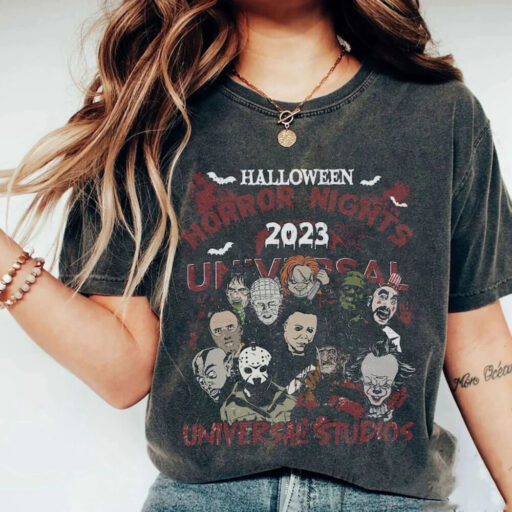 Halloween Characters The Horror Tour Shirt, Universal Studios Halloween Horror Nights 2023, Universal Halloween shirt,Horror Character shirt