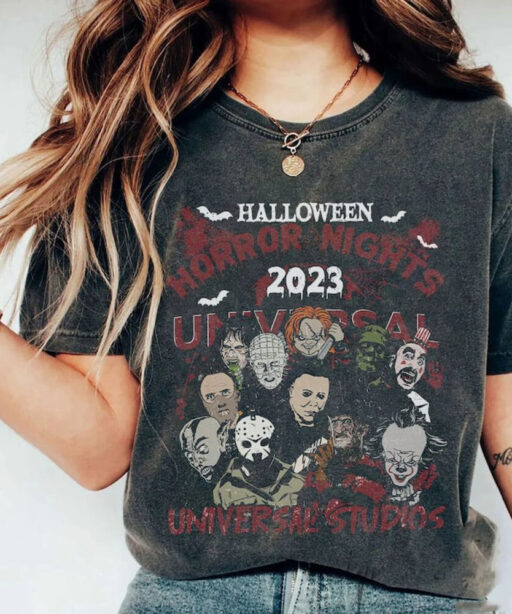 Halloween Characters The Horror Tour Shirt, Universal Studios Halloween Horror Nights 2023, Universal Halloween shirt,Horror Character shirt