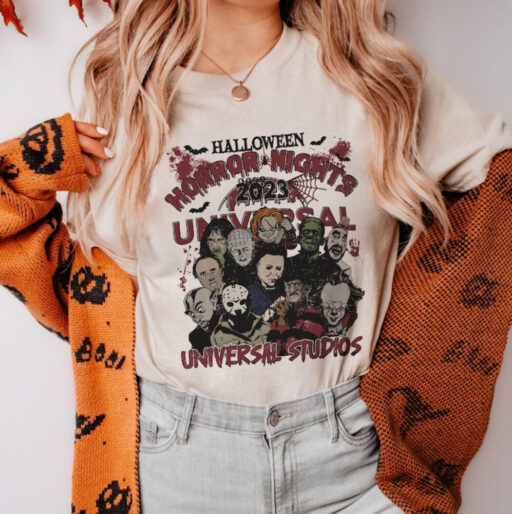 Halloween Characters The Horror Tour Shirt, Universal Studios Halloween Horror Nights 2023, Universal Halloween shirt,Horror Character shirt