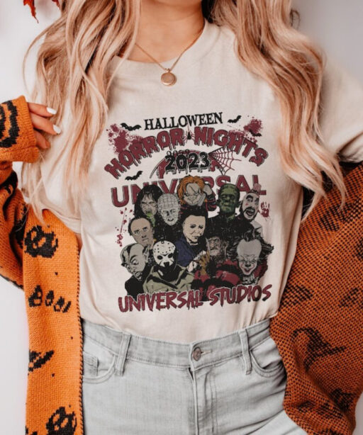 Halloween Characters The Horror Tour Shirt, Universal Studios Halloween Horror Nights 2023, Universal Halloween shirt,Horror Character shirt