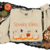 Halloween Dog Sweatshirt, Halloween Sweatshirt, Ghost Sweatshirt, Ghost Dog Shirt, 2023 Happy Halloween, Retro Spooky Season, Spooky Vibes