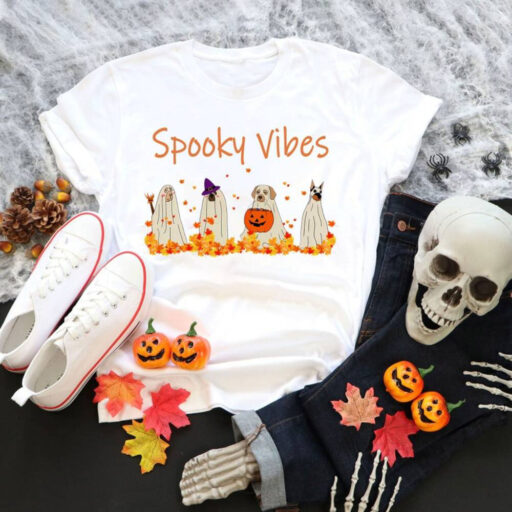 Halloween Dog Sweatshirt, Halloween Sweatshirt, Ghost Sweatshirt, Ghost Dog Shirt, 2023 Happy Halloween, Retro Spooky Season, Spooky Vibes