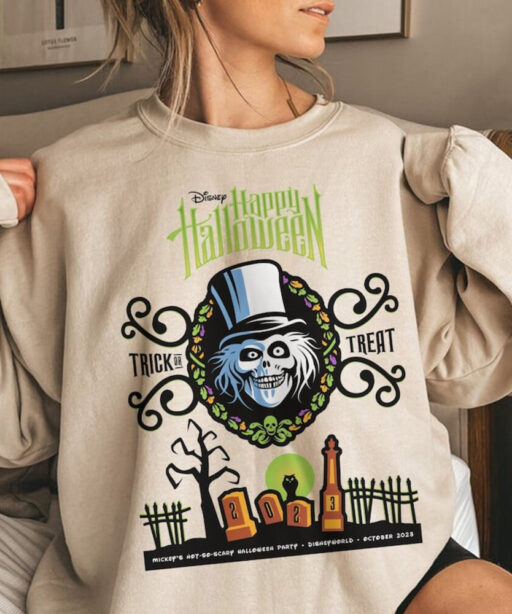 Halloween Ghosts Haunted Mansion 2023 Sweatshirt, Foolish Mortal Headstone Comfort Color Shirt, Disney Halloween Party, Disneyland Trip Gift