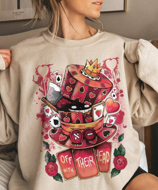 Halloween Hatter Cheshire Cat Mad Cut Off Their Head Sweatshirt, Halloween Alice in Wonderland Comfort Color Shirt, Halloween Party 2023