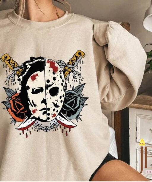 Halloween Horror Character Sweatshirt, Halloweentown Sweatshirt, Fall Sweatshirt, Halloween Sweatshirt, Halloween Movie 2023 Sweater