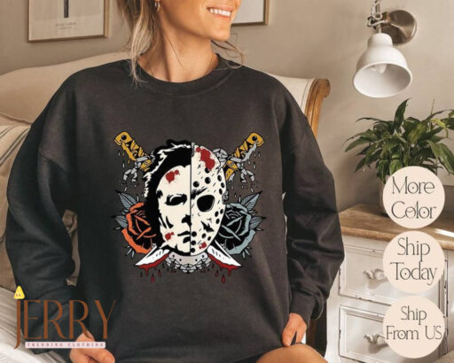 Halloween Horror Character Sweatshirt, Halloweentown Sweatshirt, Fall Sweatshirt, Halloween Sweatshirt, Halloween Movie 2023 Sweater