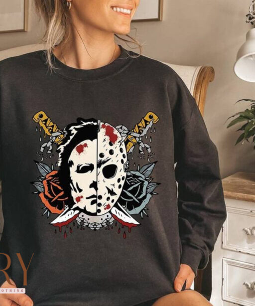 Halloween Horror Character Sweatshirt, Halloweentown Sweatshirt, Fall Sweatshirt, Halloween Sweatshirt, Halloween Movie 2023 Sweater