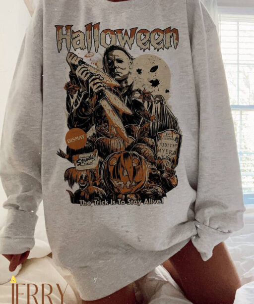 Halloween Horror Movie Crewneck Sweatshirt, Scream Sweatshirt, Scream Horror Movie Shirt, Scream Ghostface Shirts, Michael Myers Sweatshirt