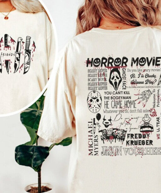 Halloween Horror Movie shirt, Character Horror Flim Halloween shirt, Horror Movie, Scary Shirt, nightmare mainstreet, horror movie killers