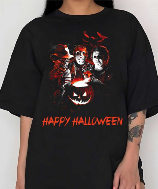 Halloween Killers Shirt, Horror Movie Shirt, Horror Characters Halloween Shirt, Funny Halloween Tee Michael Myers, Freddy Kruger IT Jason