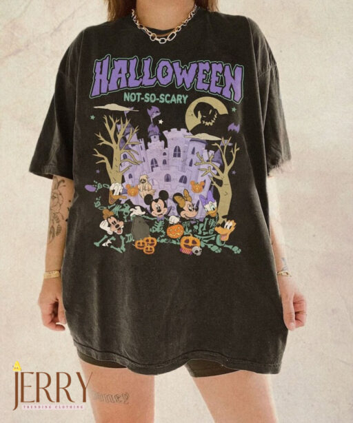 Halloween Oogie Boogie Shirt, Retro Mickey and Friends Skeleton Halloween Pumpkin, Mickey's Not So Scary Halloween Disney Party 2023