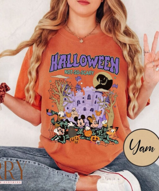 Halloween Oogie Boogie Shirt, Retro Mickey and Friends Skeleton Halloween Pumpkin, Mickey's Not So Scary Halloween Disney Party 2023