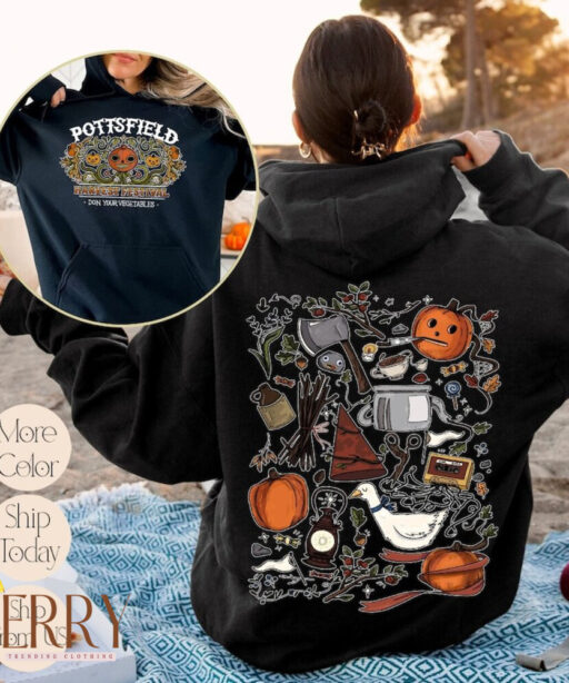 Halloween Pottsfield Harvest Festival Sweatshirt, Over The Garden Wall Sweatshirt, Pottsfield Sweatshirt, Halloween Women Sweatshirt
