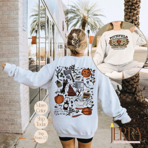 Halloween Pottsfield Harvest Festival Sweatshirt, Over The Garden Wall Sweatshirt, Pottsfield Sweatshirt, Halloween Women Sweatshirt