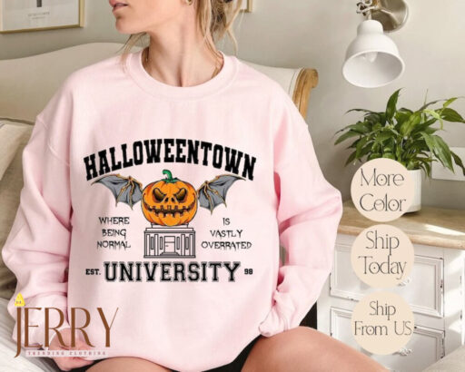 Halloween School Sweatshirt and Hoodie, Halloween Sweatshirt, Halloweentown University Sweatshirt, Funny Fall Sweatshirt, Fall Hoodie