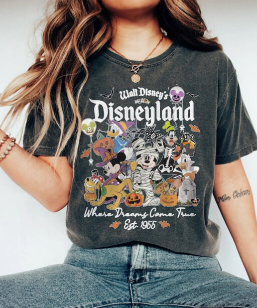 Halloween Shirt, Disney Halloween Skeleton Shirt, Disney Halloween Matching Shirt, Mickey Minnie and Friends, Disney Matching Shirt