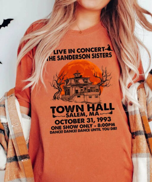 Halloween Shirt, Hocus Pocus Shirt, Sanderson Witch Museum Shirt,Halloween Town Hall Salem Shirt, Halloween University, Vintage Autumn Shirt