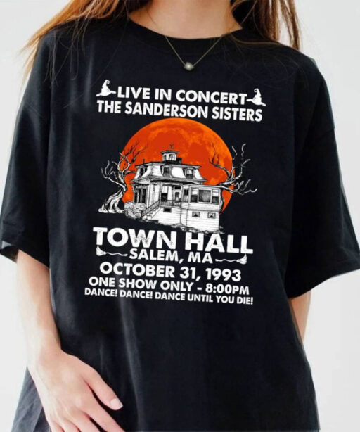 Halloween Shirt, Hocus Pocus Shirt, Sanderson Witch Museum Shirt,Halloween Town Hall Salem Shirt, Halloween University, Vintage Autumn Shirt