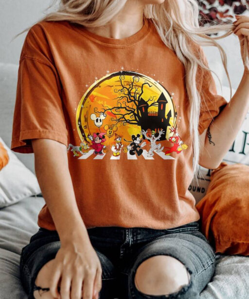 Halloween Shirt, Retro Disneyland Halloween Vacation Shirt, Mickey and Friends Halloween, Halloween Comfort Color Shirt, Disneyland Trip