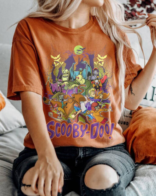 Halloween Shirt, Scary Scooby Doo Shirt, Scooby Doo Friends Shirt, Retre Halloween Scooby Doo Shirt, Halloween Shirt, Halloween Party