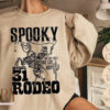 Halloween Spooky Cowboy Sweatshirt, Halloween Skeleton Sweatshirt, Rodeo Western Sweatshirt, Halloween Cowboy Shirt, Halloween Cow Tee