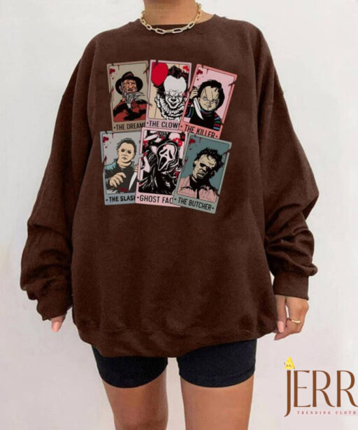 Halloween Tarot Card Sweatshirt, Halloween Sweatshirt, Horror Tarot Card Sweatshirt, Ghost Tarot Card Sweatshirt, Hocus Pocus Sweatshirt