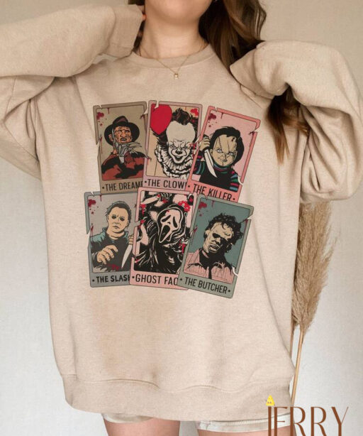 Halloween Tarot Card Sweatshirt, Halloween Sweatshirt, Horror Tarot Card Sweatshirt, Ghost Tarot Card Sweatshirt, Hocus Pocus Sweatshirt