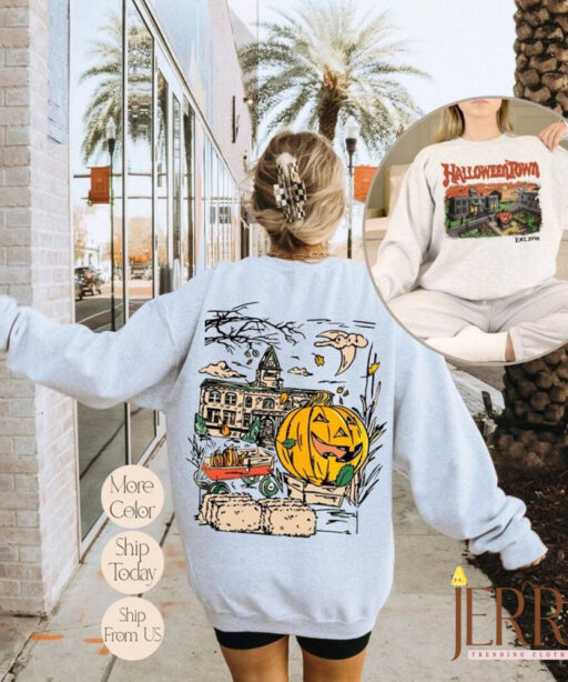 Halloween Town 1998 Sweatshirt, Disney Halloween Hoodie, 2023 Halloween Party Sweatshirt, Halloween Town Fall Hoodie, Pumpkin Sweatshirts