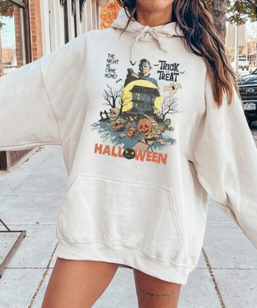 Halloween Trick and Treat shirt, Jason And Michael, Horror Movie Lover, Jason Vintage Shirt, friday the 13th, Skeleton, Horror Movie Killers