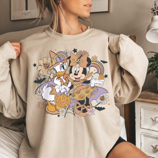 Halloween with my bestie Sweatshirt, Minnie Daisy Halloween shirt, Mickey's Not so scary Halloween party, Magic Kingdom shirt,WDW Disneyland