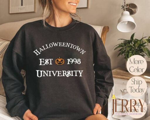 Halloweentown Est 1998 Sweatshirt, Halloweentown Sweatshirt, Fall Sweatshirt, Halloween Sweatshirt, Halloweentown University Sweater