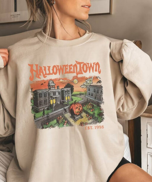 Halloweentown Spooky Sweatshirt, Vintage Halloweentown Shirt, Halloween Party 2023, Funny Halloween Shirt, Halloween Gift, Disney Halloween