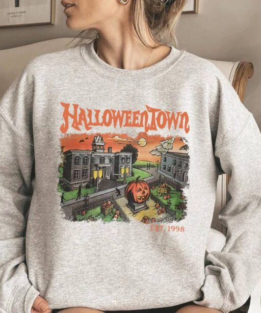 Halloweentown Spooky Sweatshirt, Vintage Halloweentown Shirt, Halloween Party 2023, Funny Halloween Shirt, Halloween Gift, Disney Halloween