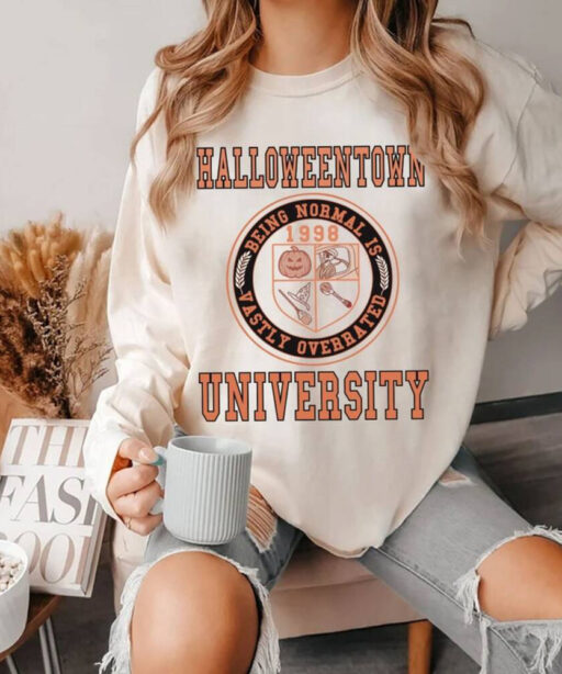 Halloweentown University Sweatshirt, Halloween Town Est 1998 Shirt Sweatshirt, Fall Sweatshirt, Pumpkin Shirt, Womens Halloween Sweatshirt