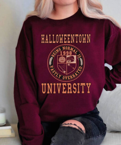 Halloweentown University Sweatshirt, Halloween Town Est 1998 Shirt Sweatshirt, Fall Sweatshirt, Pumpkin Shirt, Womens Halloween Sweatshirt